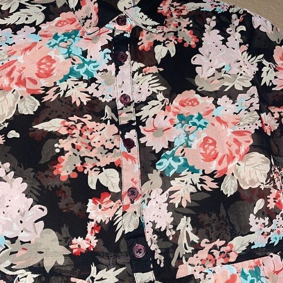 Band of gypsies floral sheer dress no lining size xs - Picture 4 of 5